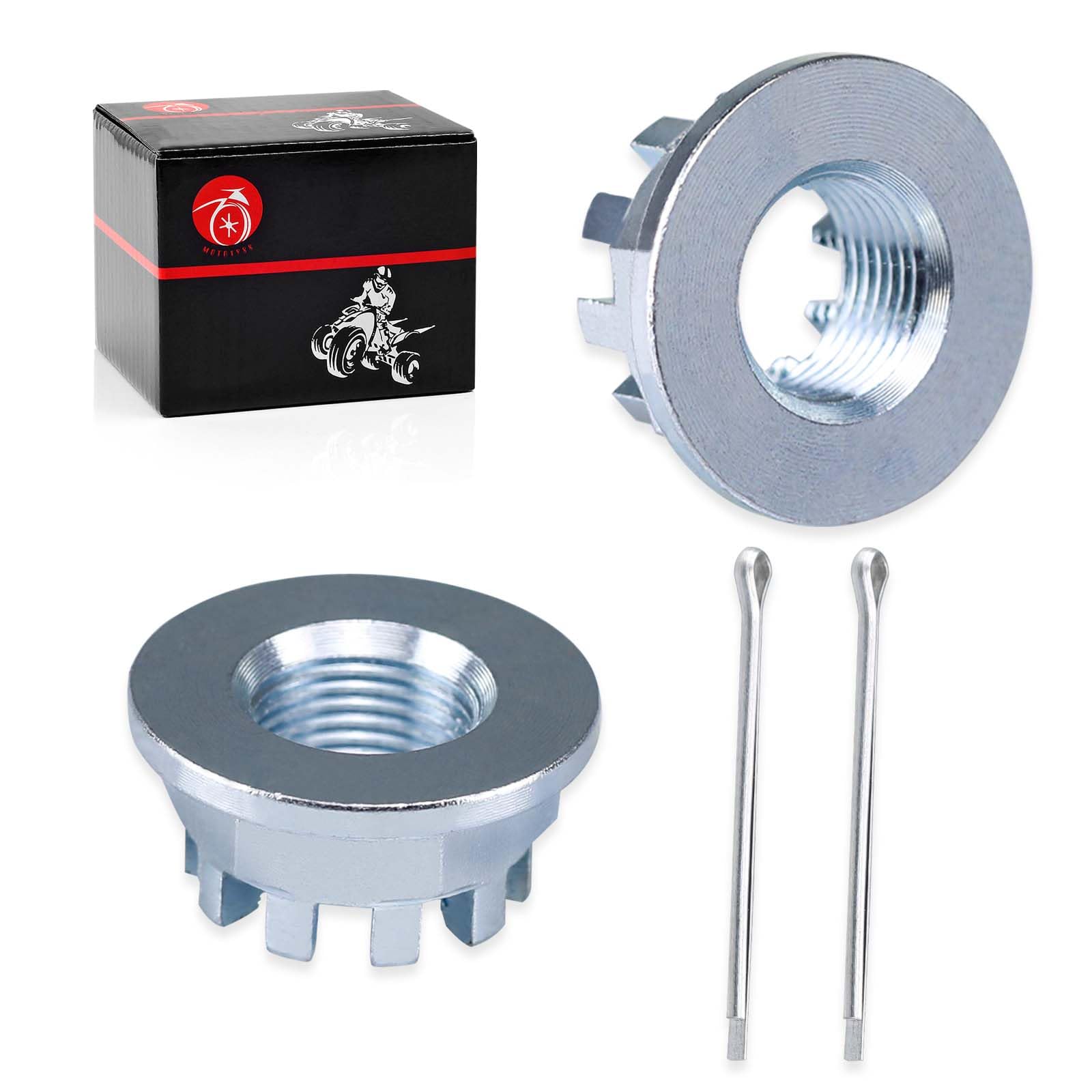 2Pcs Rear Axle Castle Nuts 18Mm For Honda Trx200 Sx D Trx250X Trx250Ex Fourtrax 300 Trx300 Trx300Fw Trx300Ex Trx400Ex Trx450R Trx450Er Atc200X Atc250 Es Sx