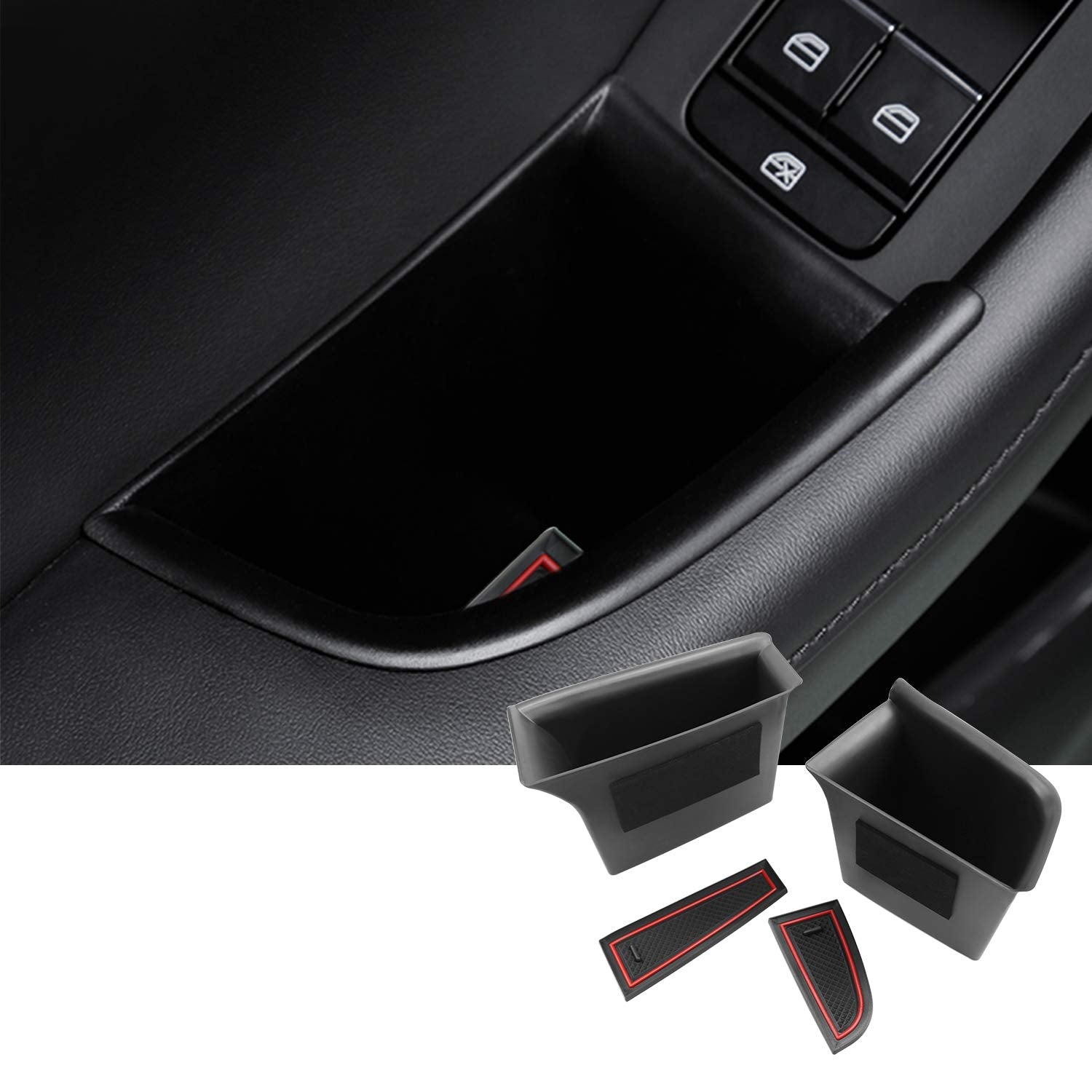 Sktu Car Door Side Storage Box For 2019-2025 Mazda3 2020-2025 Cx-30 Cx30 Door Handle Organizer Mazda Cx30 2024 Accessories Phone