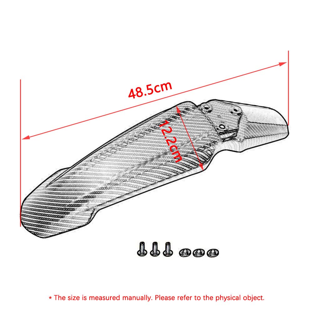 JXMOTO Surron Front-Rear Shock-Rear Fender Set Imitation Carbon Fiber Motorcycle Electric Dirt Bike Off-Road Shock Absorber Mudg