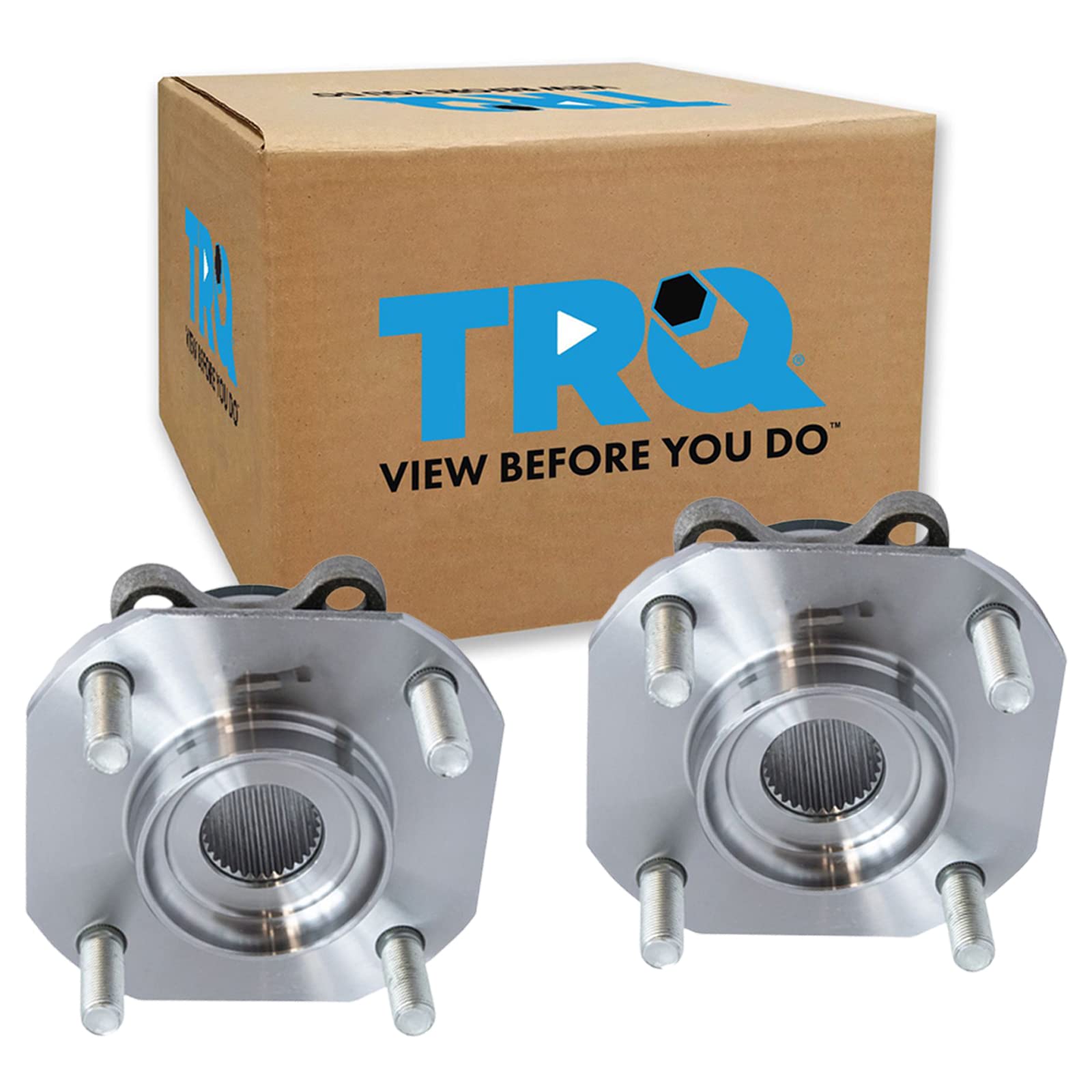 Trq Front Wheel Hub Bearings Assembly Set Compatible With 2007-2012 Nissan Sentra