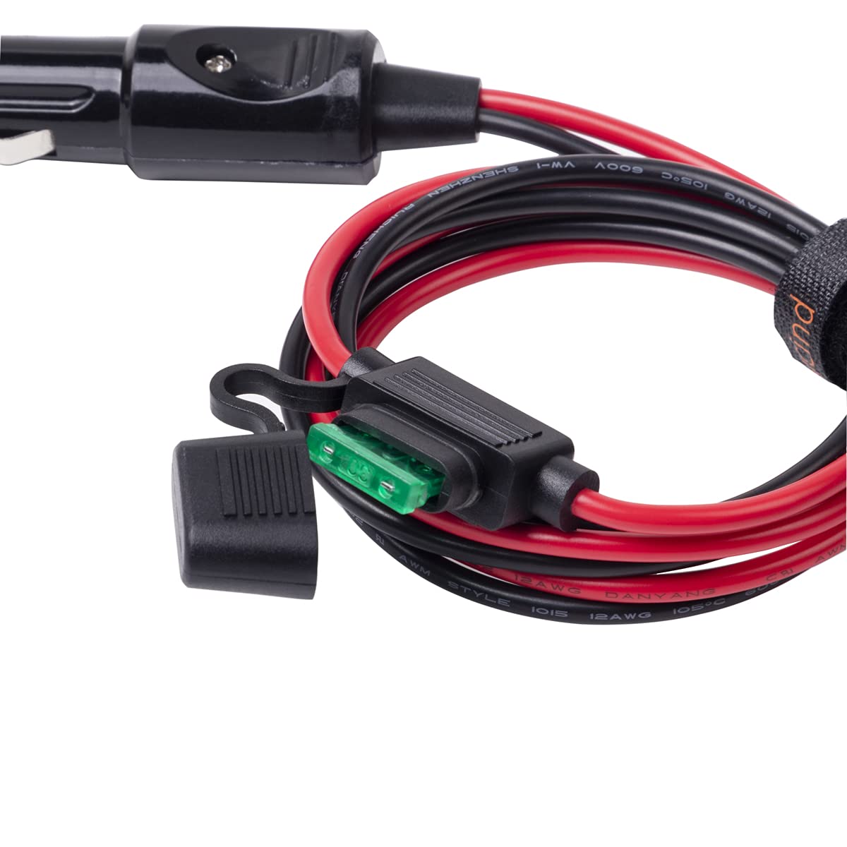 Ycind Heavy Duty 12Awg Male To Male Cigarette Plug Cigarette Lighter Adapter Charger Cord With Led Lights 3Ft (3Ft)