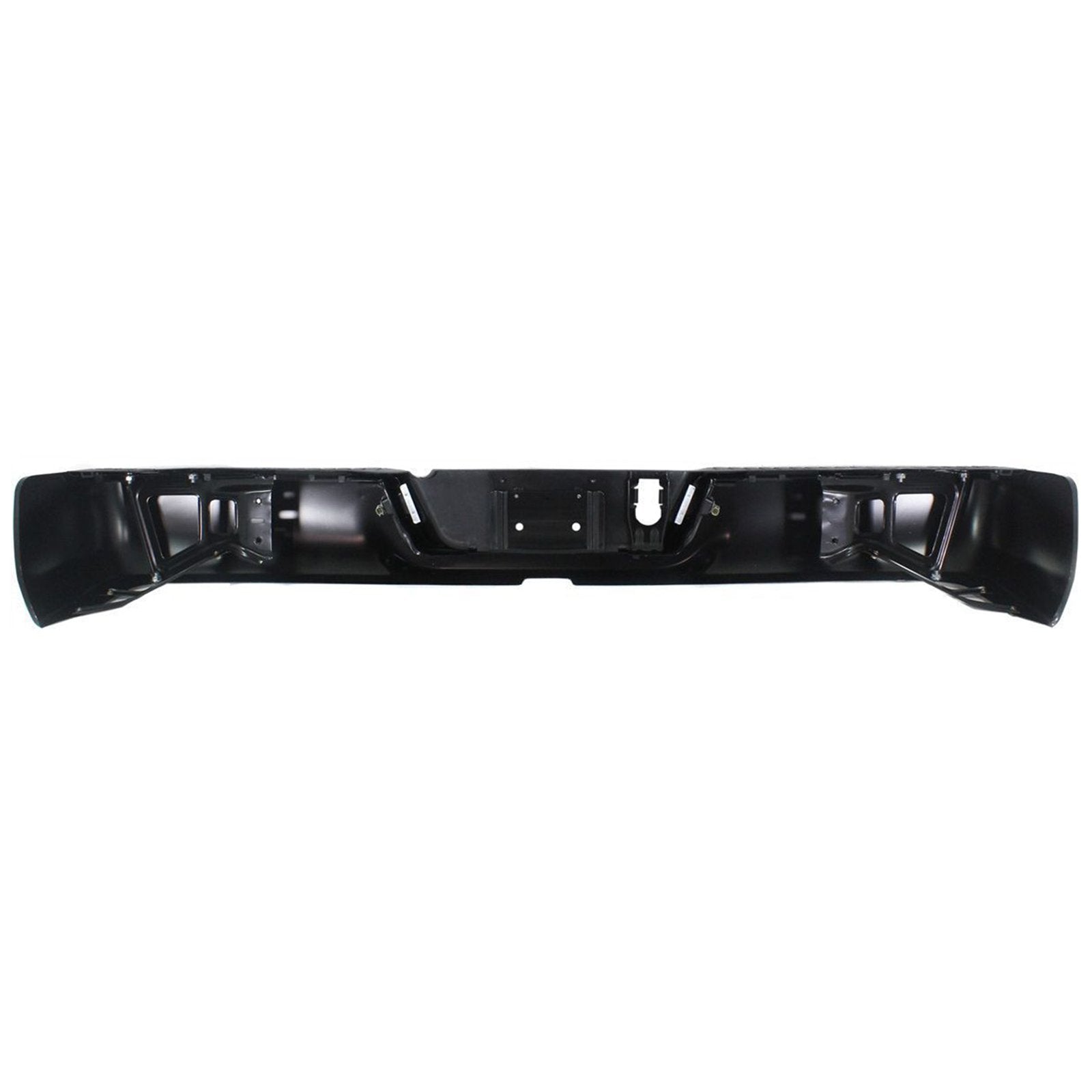 Acanii - For 2009-2018 Dodge Ram 1500 10-12 Ram 2500 3500 Truck Pickup Complete Black Steel Rear Step Bumper Assembly