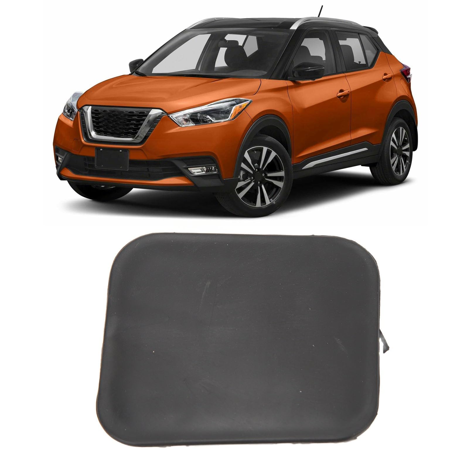 Akozon Towing Eye Hook Cover Replacement For Kicks 2018-2020 622A05Rb0H Front Bumper Tow Hook Cap
