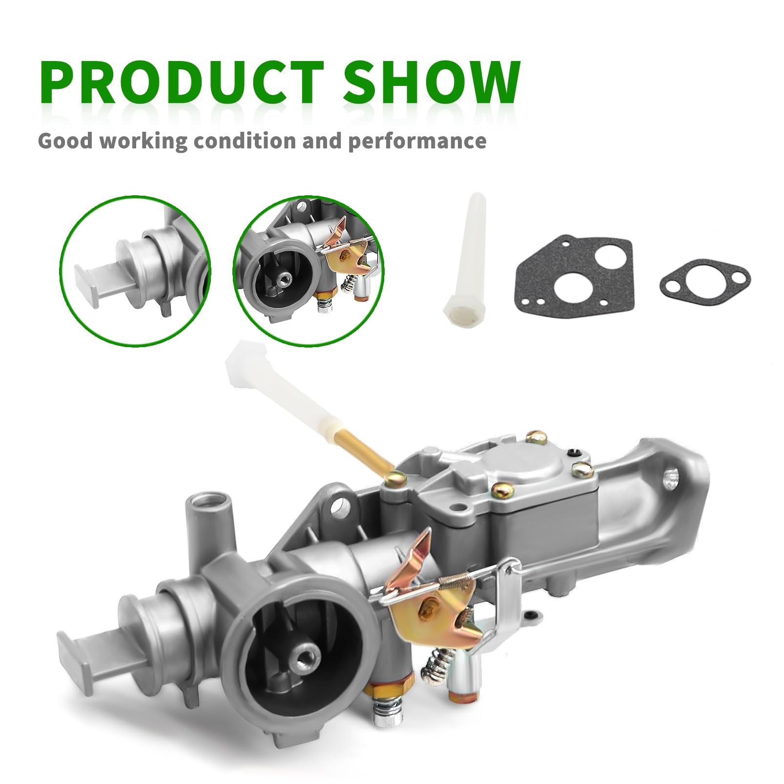 Yunnergo 299437 297599 Carburetor Compatible with B-S 5HP 130201 130202 130207 130212 130231 130232 130251 130252 130292 130297