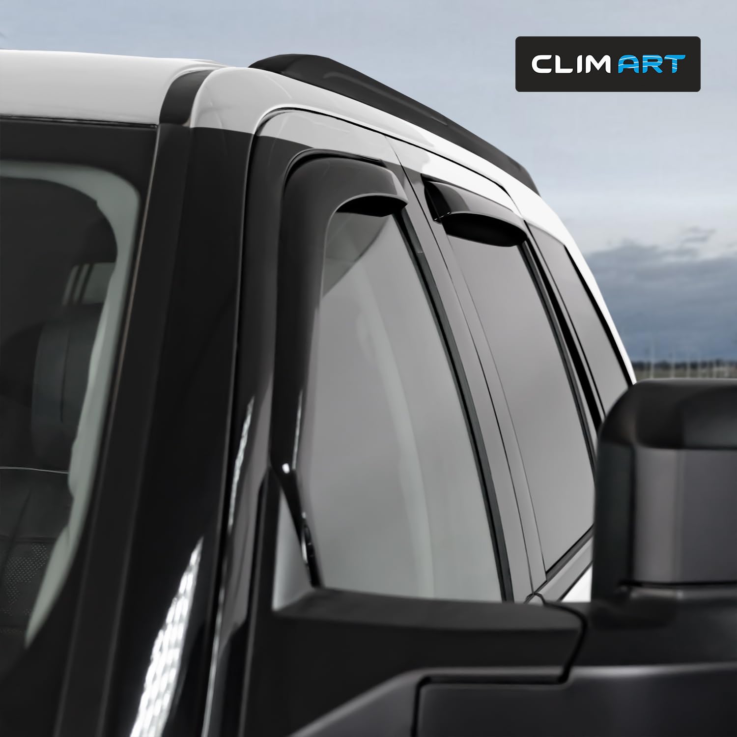 Clim Art In-Channel Incredibly Durable Rain Guards For Toyota Sequoia 2023-2025, Original Window Deflectors, Vent Window Visors,