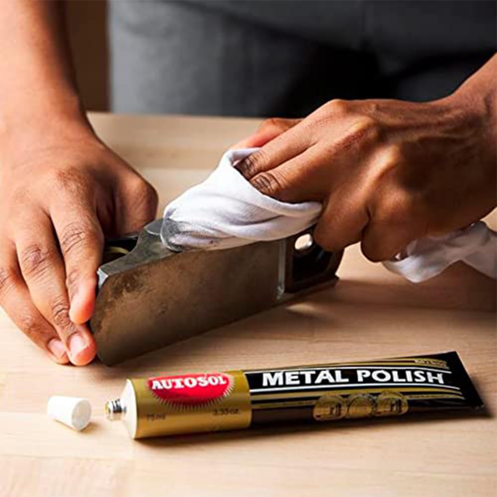 Autosol Metal Polish 75ml - Edel-Chromglanz for Copper, Brass, and Metal - Black Finish, Model 01001000