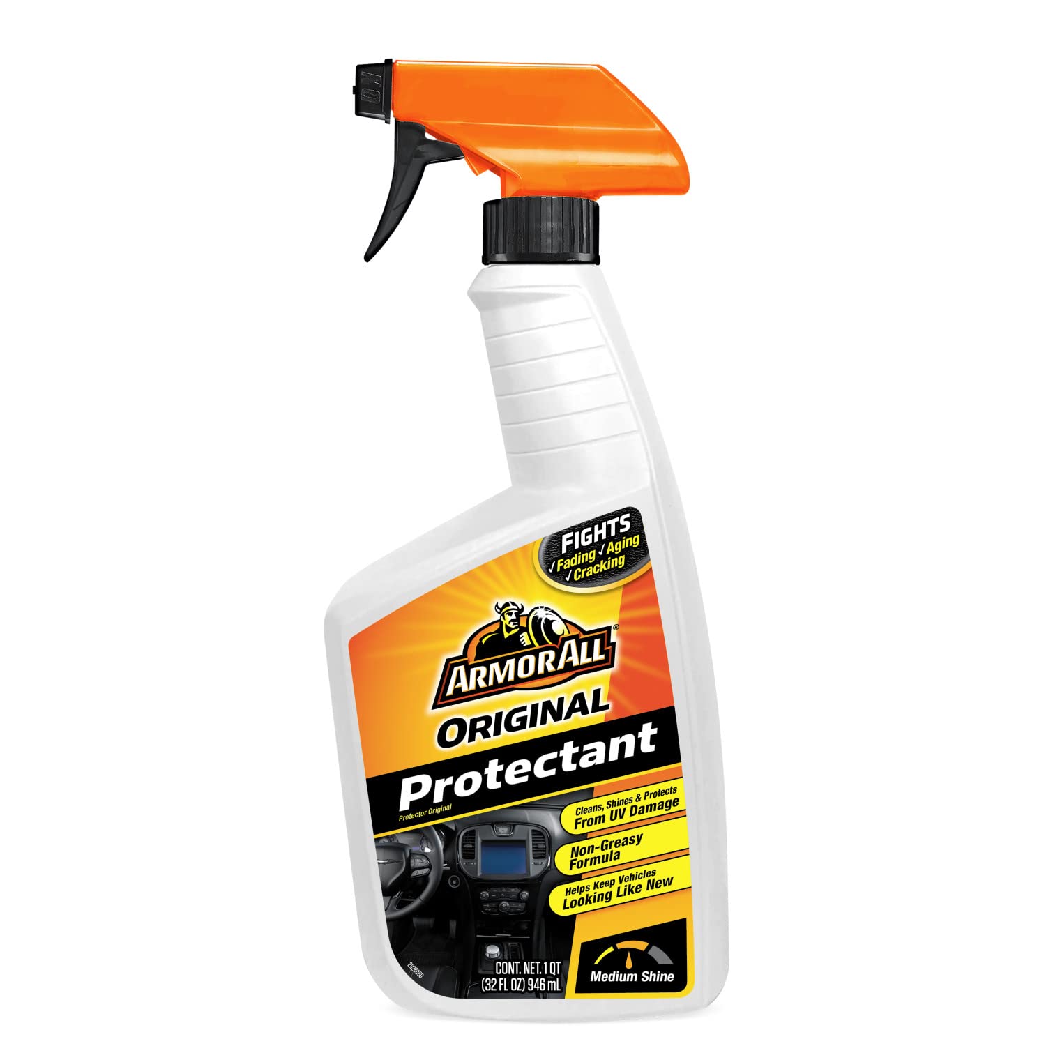 Armor All Protectant, Original Protectant Car Interior Cleaner With Uv Protection To Fight Cracking & Fading, 32 Oz