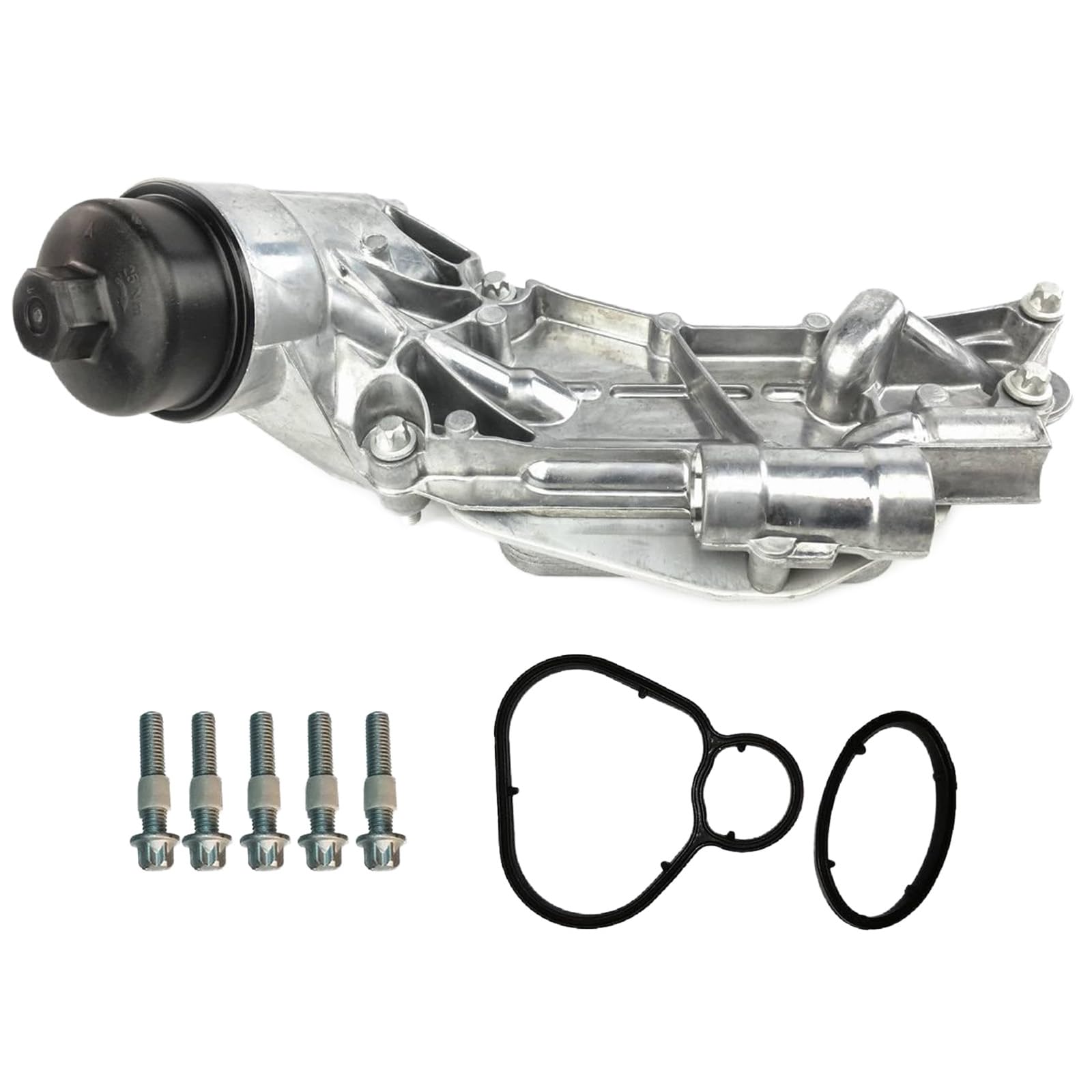 TOPAZ 93186324 Engine Oil Cooler Assembly with Oil Filter Compatible with GM Chevrolet Cruze Aveo Aveo5 Sonic, Replacement For Pontiac G3, Replacement For Saturn Astra 1.6L 1.8L 55353323