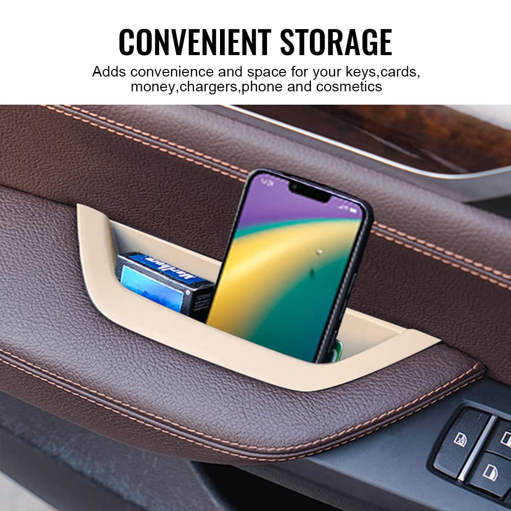 Gzyf For Bmw X3 X4 Door Armrest Cover,Car Interior Door Handle Pull Trim, Driver Side Container Trim Door Armrest Handle Storage