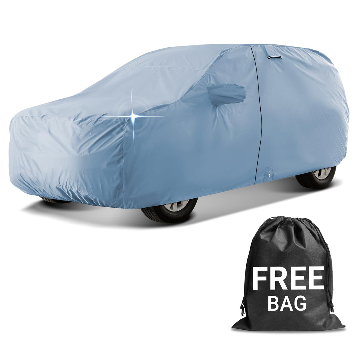 iCarCover 30-Layer Premium SUV Car Cover Waterproof All Weather | Rain Snow UV Sun Protection Full Car Covers | FJ Cruiser, QX50