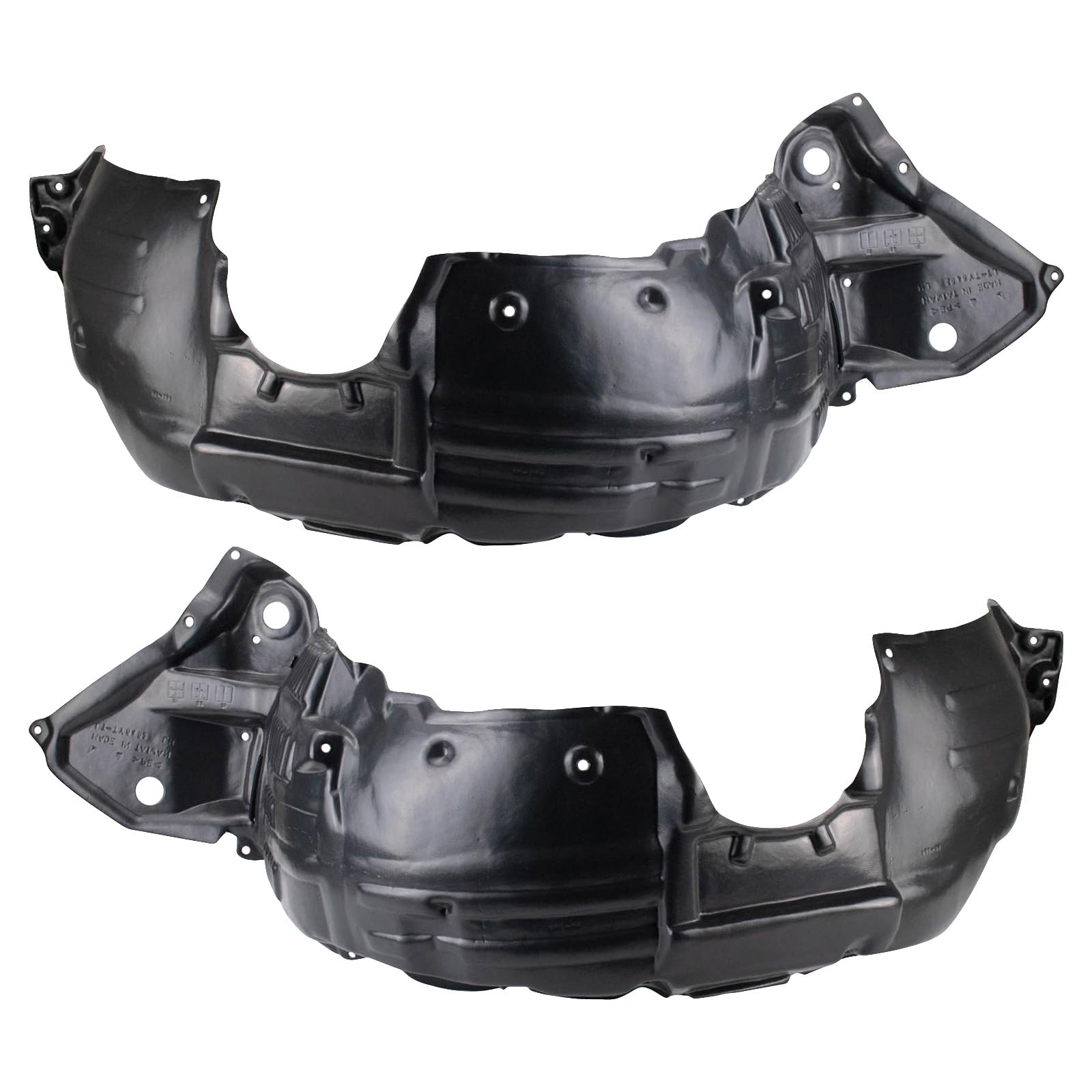 Trq Inner Fender Liner Set Compatible With 2014-2019 Toyota Highlander To1248194 To1249194