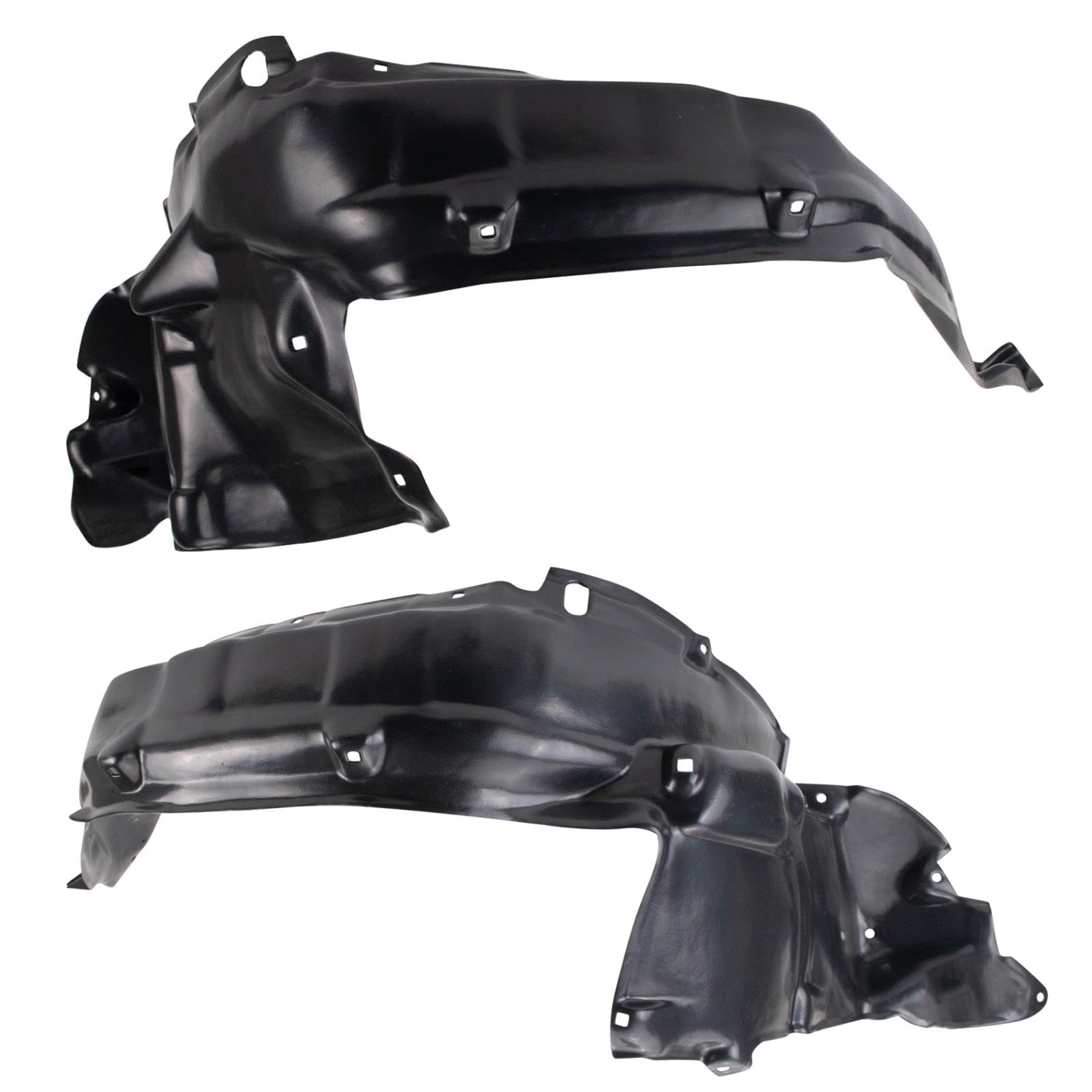 Trq Front Inner Fender Liner Set Compatible With 2005-2007 Toyota Sequoia To1250121 To1251121