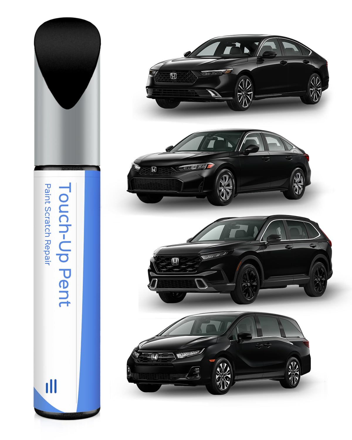 PARTS4EV NH-731P Crystal Black Pearl Touch Up Paint Compatible with Honda Exact Match Chips and Nicks Touch Up