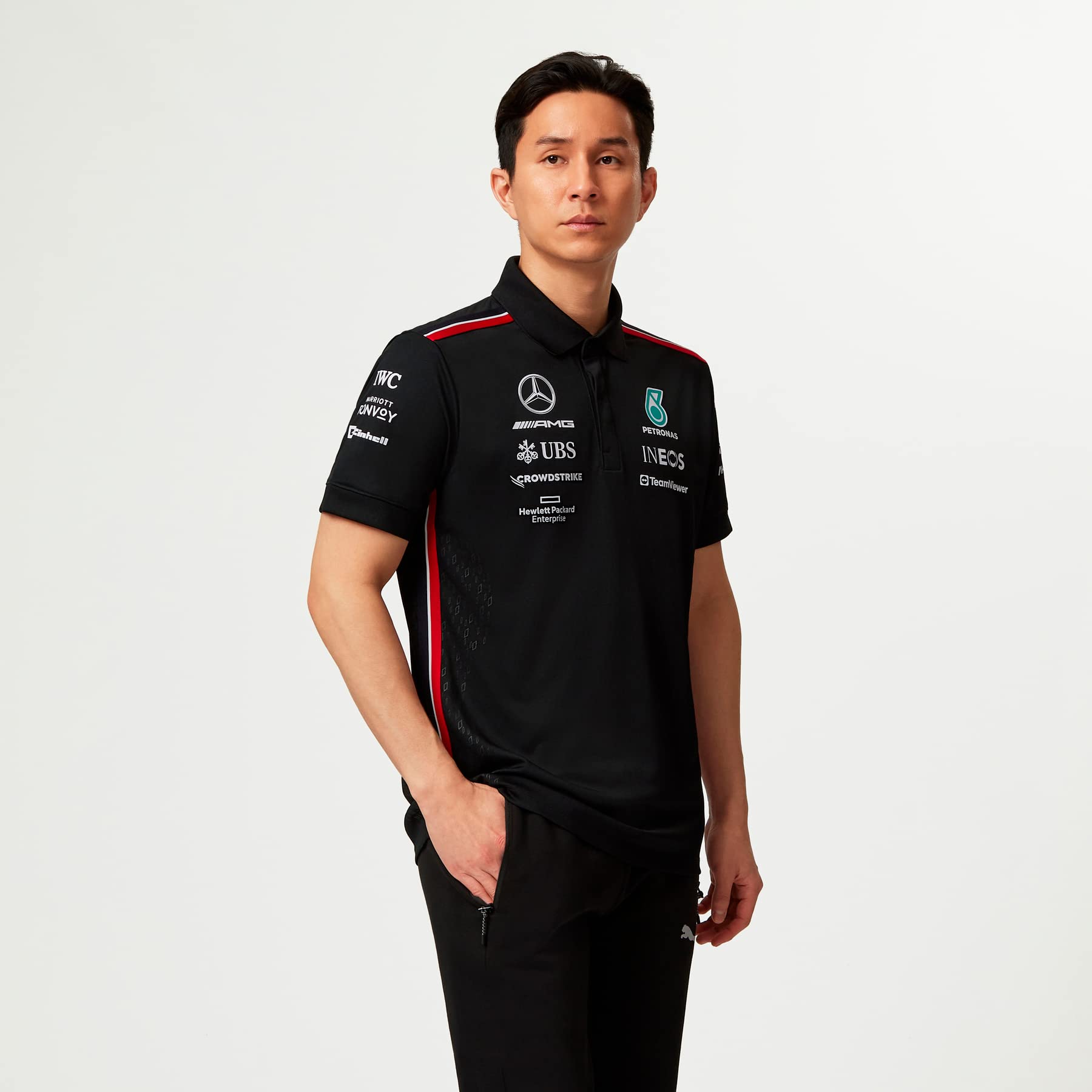 Mercedes Amg Petronas Formula One Team - 2023 Team Polo - Black - Men - Size: Xl