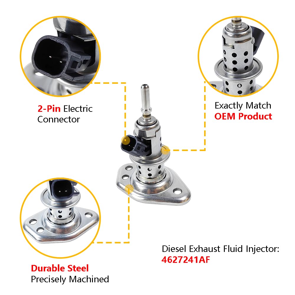 Diesel Exhaust Fluid DEF Injector, Emission Fluid Injection Nozzle | Fit for Ram 2500 3500 4500 5500 6.7L 2013-2022, Ford F250 F
