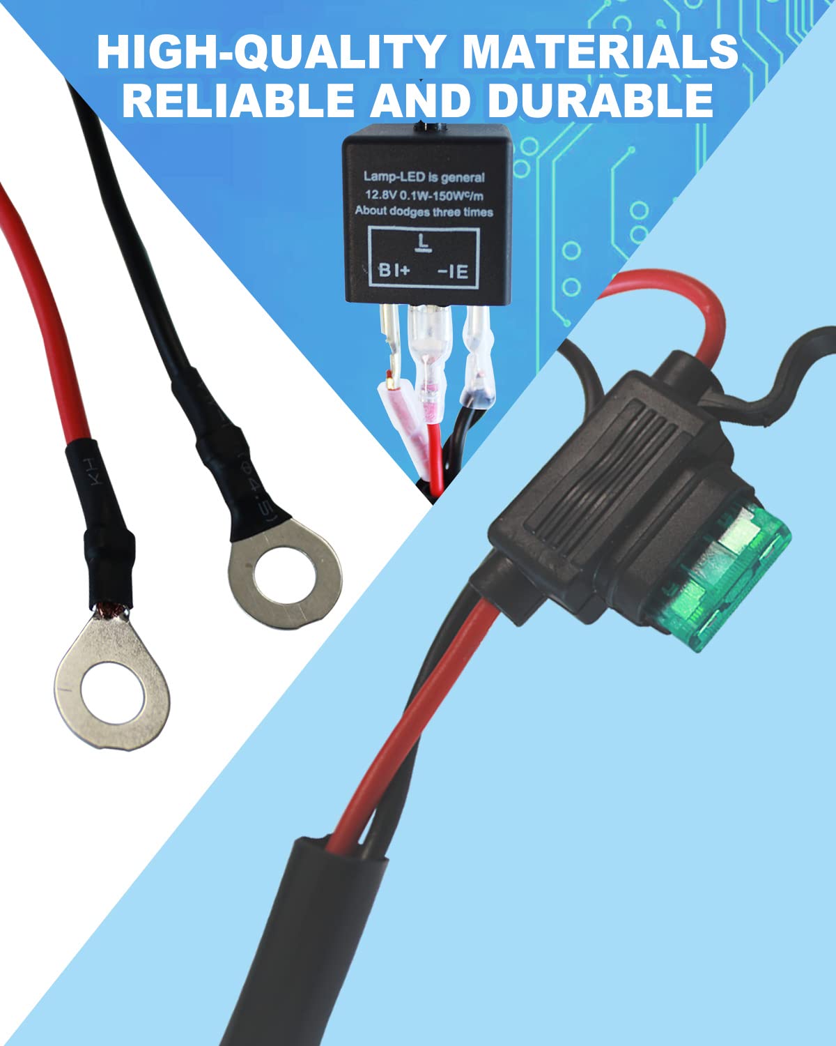 Turn Signal Rocker Switch UTV Turn Signal Kit with Turn Signal Rocker Switch Compatible with Golf Cart Can Am Cfmoto Pioneer Pol