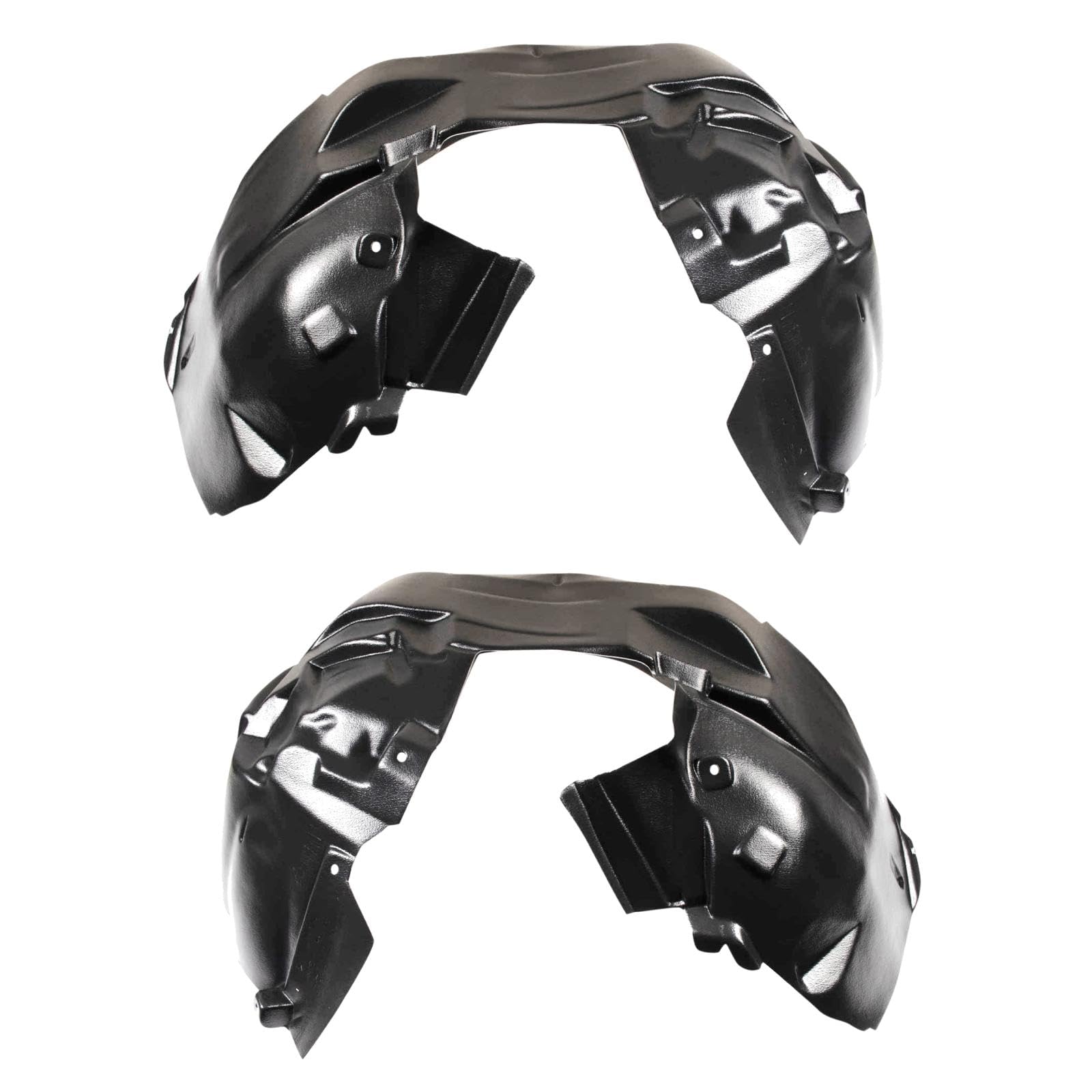 Trq Front Inner Fender Liner Set Compatible With 2015-2018 Jeep Renegade Ch1248184 Ch1249184