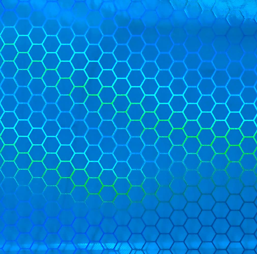 Vvivid Bio Hex+ Air-Tint Headlight Vinyl Roll (15.9'' X 60'', Micro Blue)