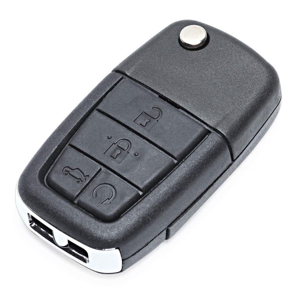 Beefunny Replacement Flip Folding Remote Car Key Fob 315Mhz Can Id46 Chip 5 Button For Pontiac G8 Fcc Id: 0Uc6000083 (1)
