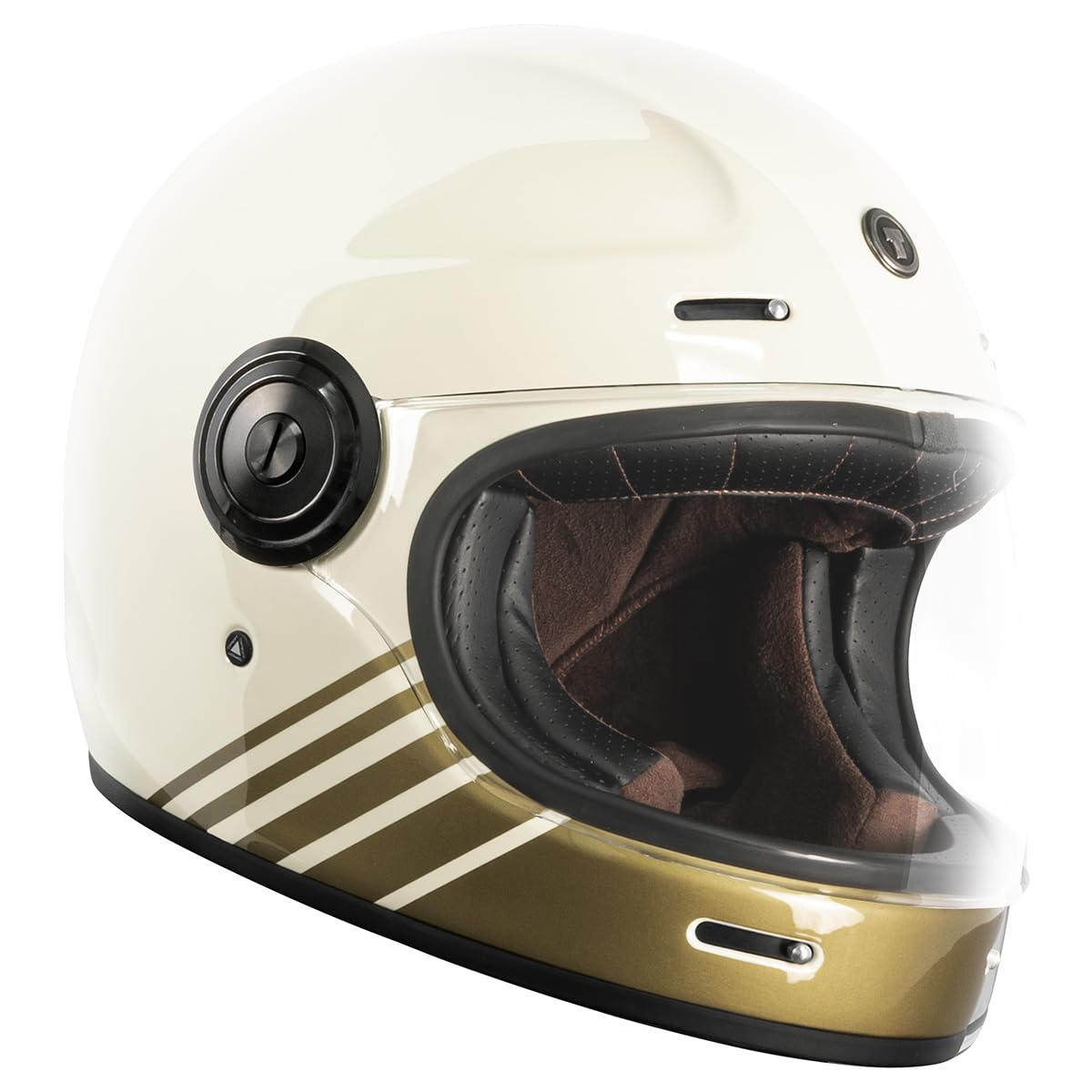 Torc T1/Newport Fiberglass Retro Full Face Motorcycle Helmet Dot Approved