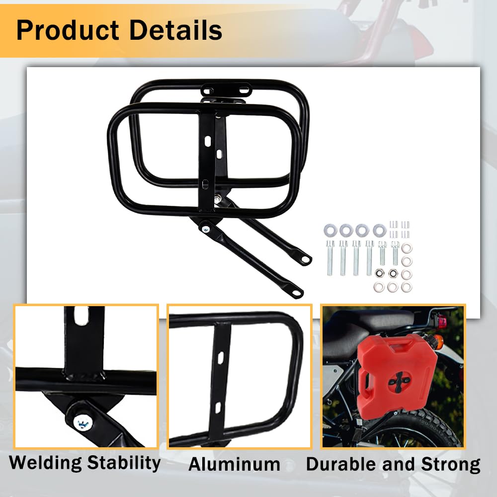 REARACE Saddlebag Support Racks Motorcycle Side Racks Compatible with Royal Enfield Himalayan 2018-2023, Scram 411 Himalayan 202