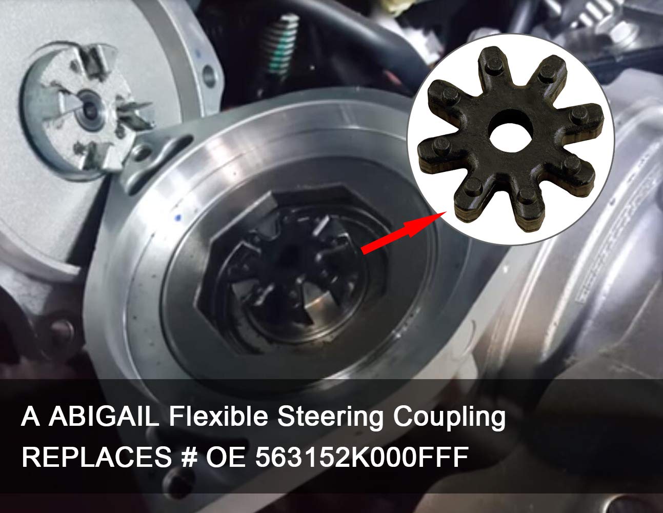 Flexible Steering Coupling Steering Column Motor Replacement for Sonata Elantra Santa Fe Azera Veloster Kia Soul Optima Forte Ca