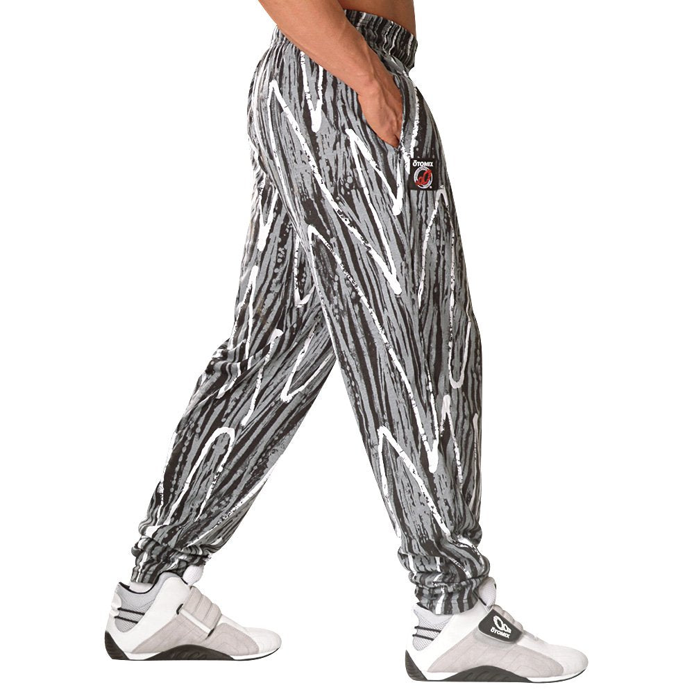 Otomix Mens Baggy Bodybuilding Workout Pants Black Wax (X-Large)