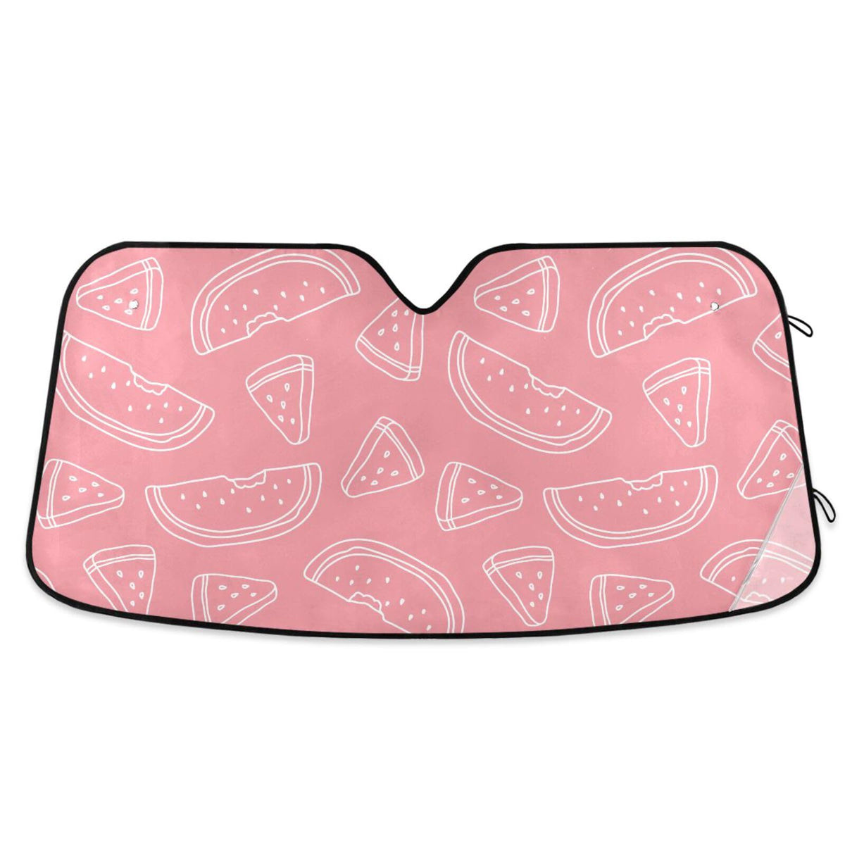 Oarencol Watermelon Car Windshield Sun Shade Fruits Pink Foldable Uv Ray Sun Visor Protector Sunshade To Keep Your Vehicle Cool