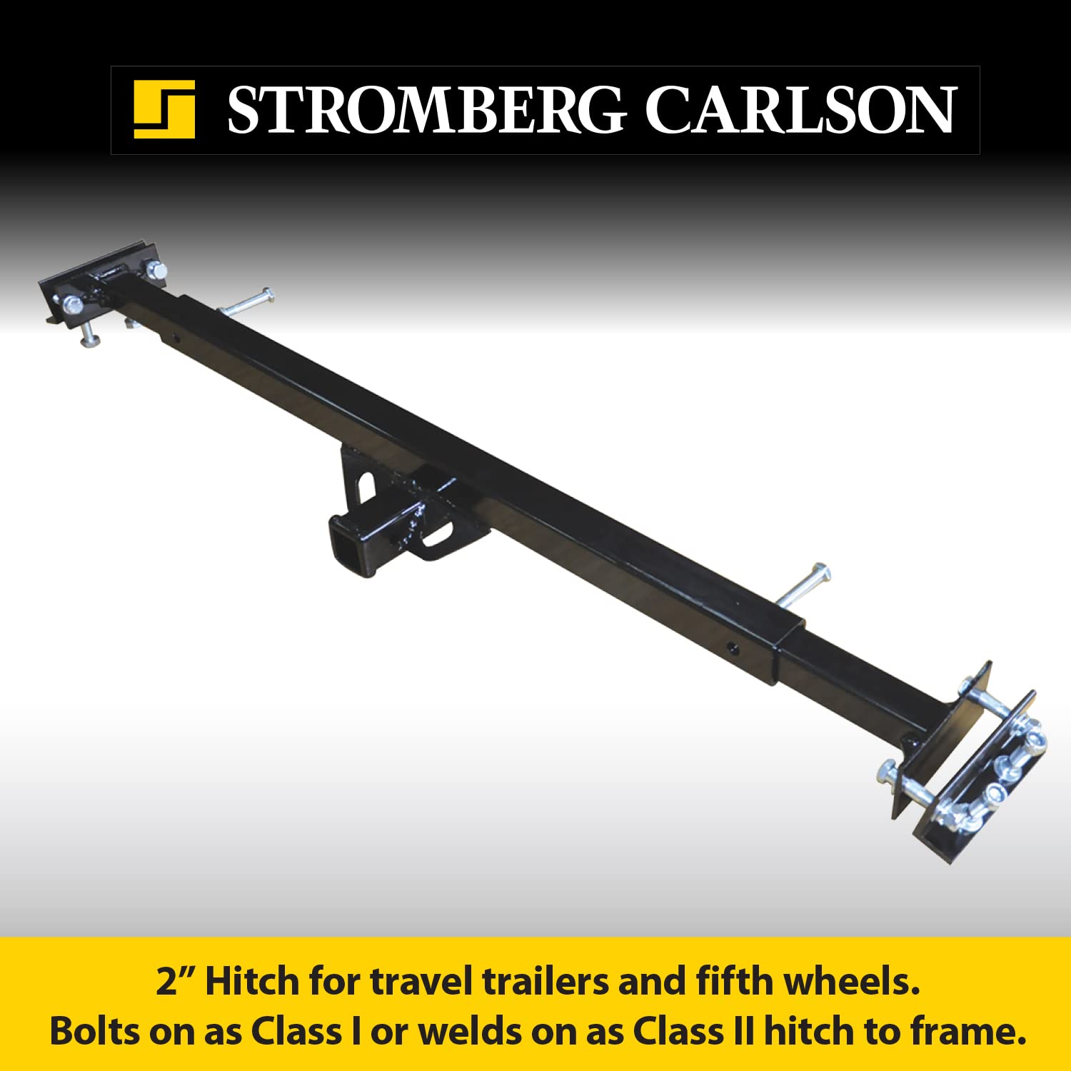 Stromberg Carlson CC-300 Adjustable Accessory Hitch - Hitch Receiver for Bike Rack and Carriers, Ideal for Back of Camper, Trave