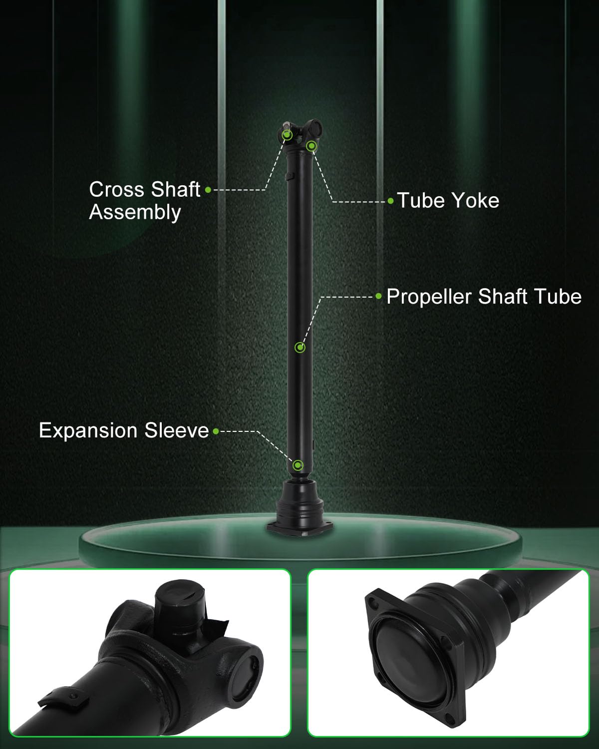 SCITOO 29.625'' Front Drive shaft Assembly Propeller Shaft Compatible For Hummer H3 2006-2010,For Hummer H3T 2009-2010 65-9492 9