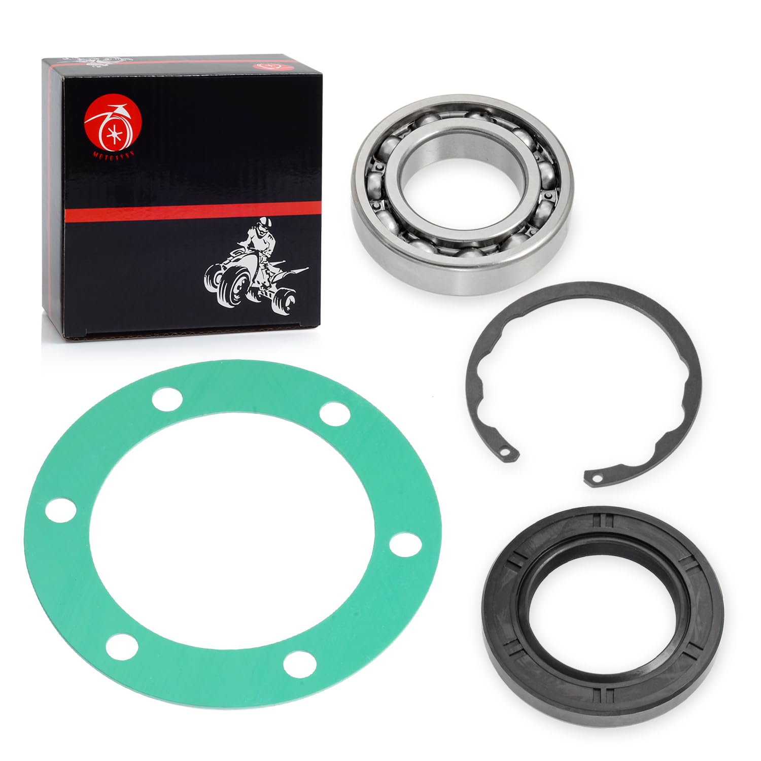 Rear Axle Bearing Seal Gasket Kit For Kawasaki Kaf620 Mule 2500 2510 2520 3000 3010 3020 4000 4010 Trans