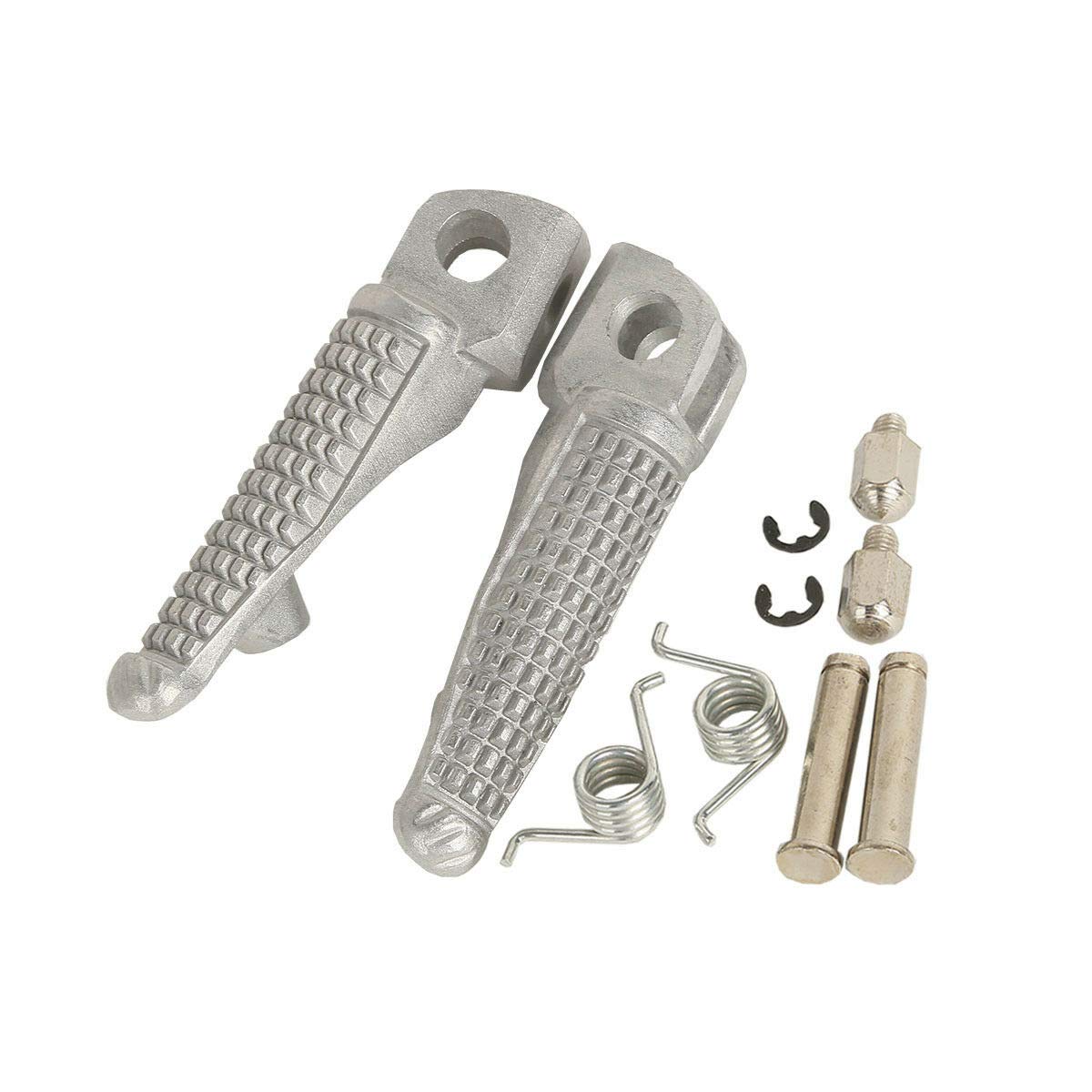 Tengchang Footrest Foot Pegs Front For Kawasaki Ninja Zx6R 2003-2012 Zx10R 2004-2012 Zx-9R 1998-2003 Z1000 2007-2013 Z750 Z750S 2007-2010 Zx636 2003-2006