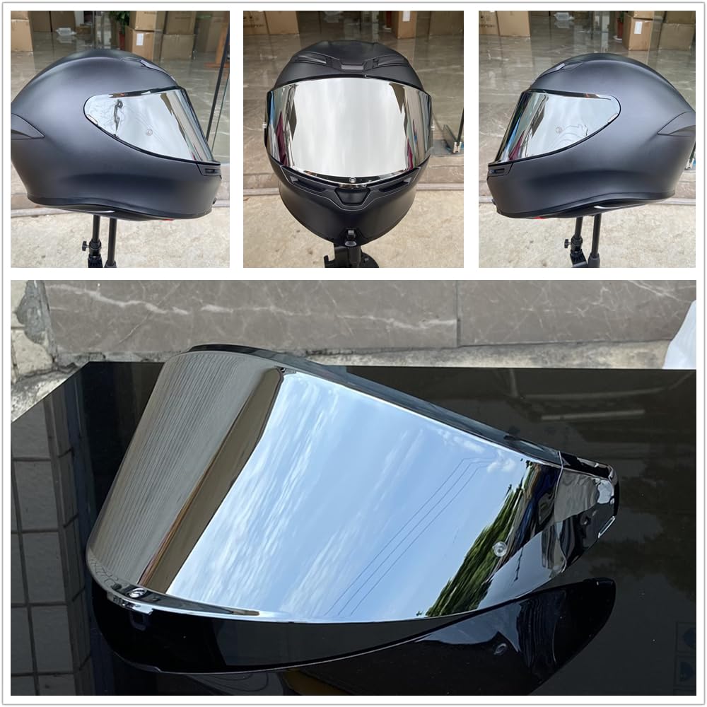 Bstop K6 Shield Visor For Agv K6 K6S Face Shield Uv Protected Windshield Moto Helmet Accessories (Silver-Day Use Only)