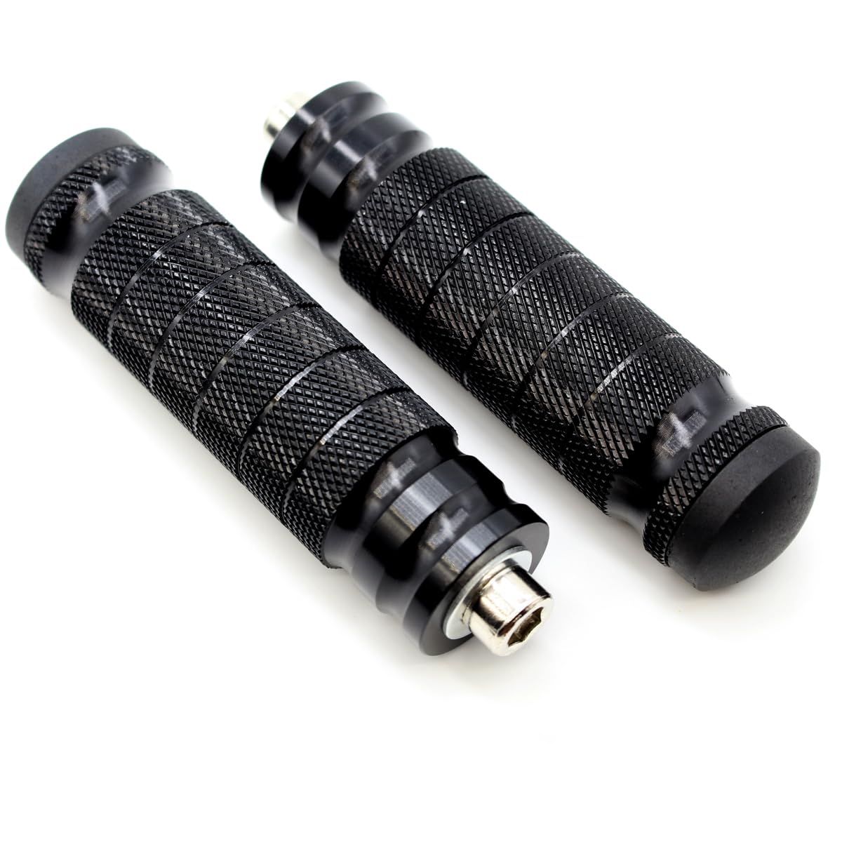 Oneten Us Stock Cnc Universal Motorcycle Racing Bike Foot Pegs Footrests Rearsets Rear Set Footpegs Rest Pedals 8Mm Install Bolt