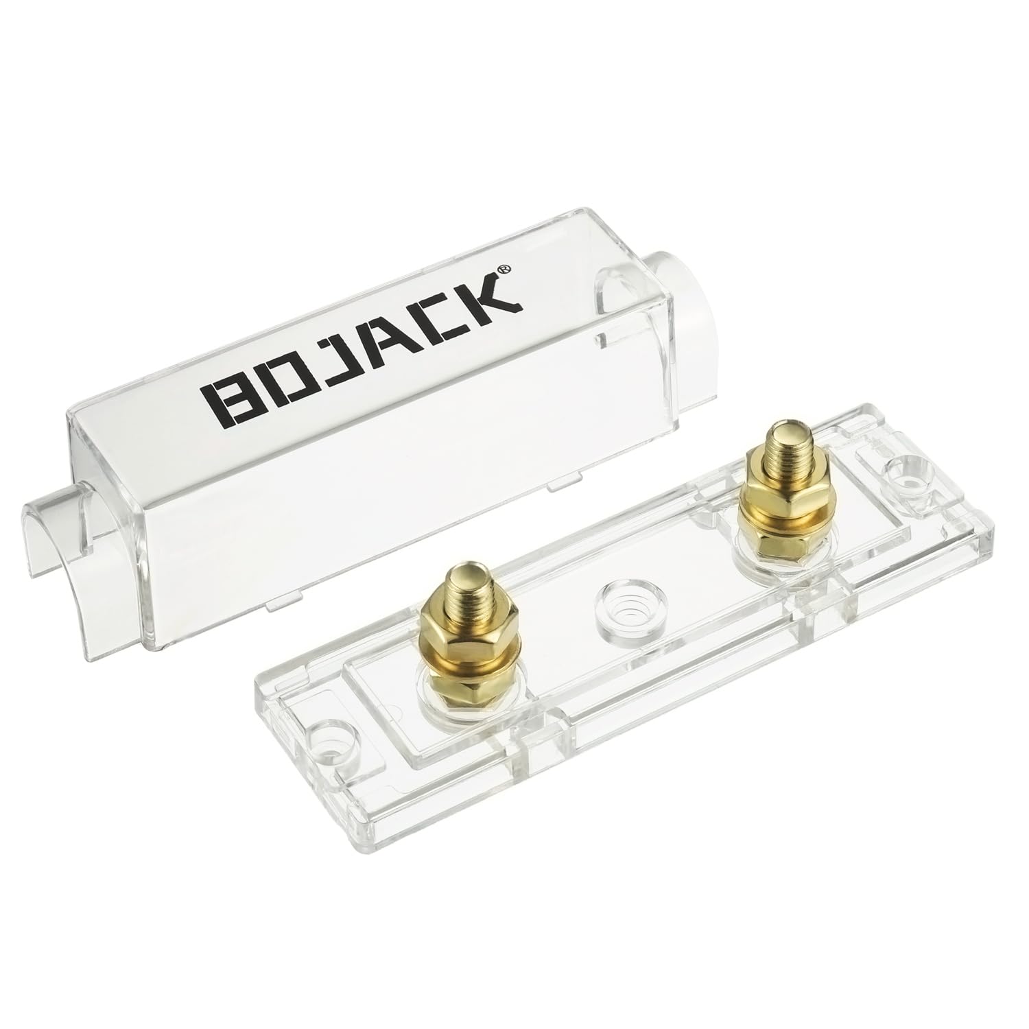 Bojack 0/2/4 Gauge Anl Fuse Holder And Fuses For 0-8 Gauge Awg Fuse Block/Box - 60A (Pack Of 2)