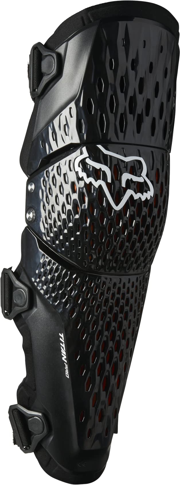 Fox Racing Mens Titan PRO D3O Motocross Knee Guard, CE CERT,Black,S/M
