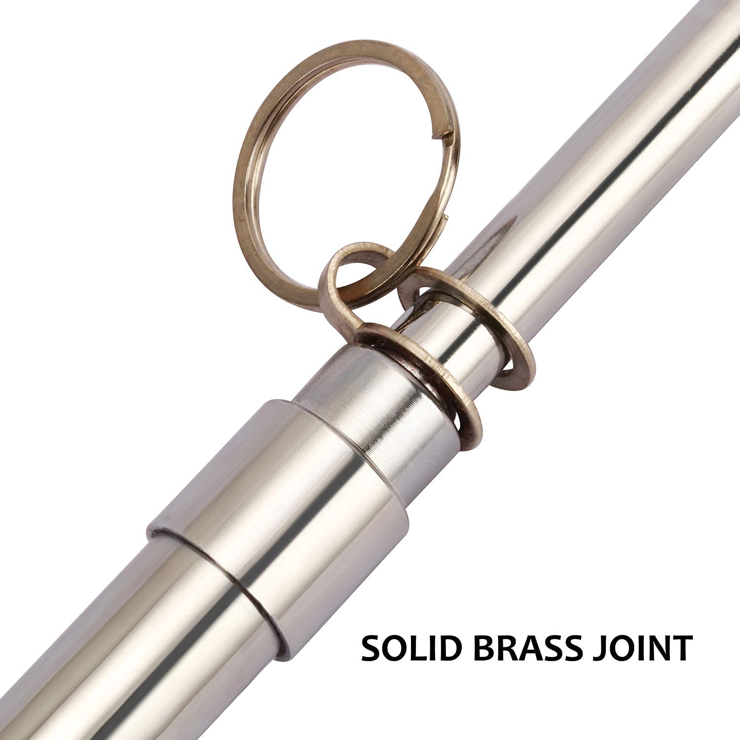 Measureman Heavy Duty Dual Head Truck Tire Gauge 2PC, Solid Brass Body, Aluminum Slide, with Hook, Range 10-150psi