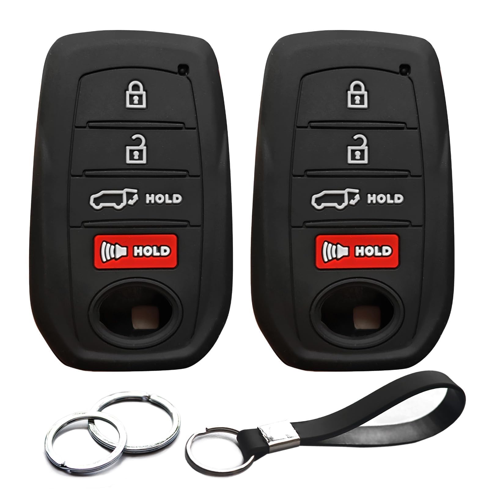 INFIPAR 2pcs Compatible with Toyota Tacoma Prius Venza Corolla Crown Sequoia Tundra Grand Highlander RAV4 Prime Mirai Smart 4 Bu