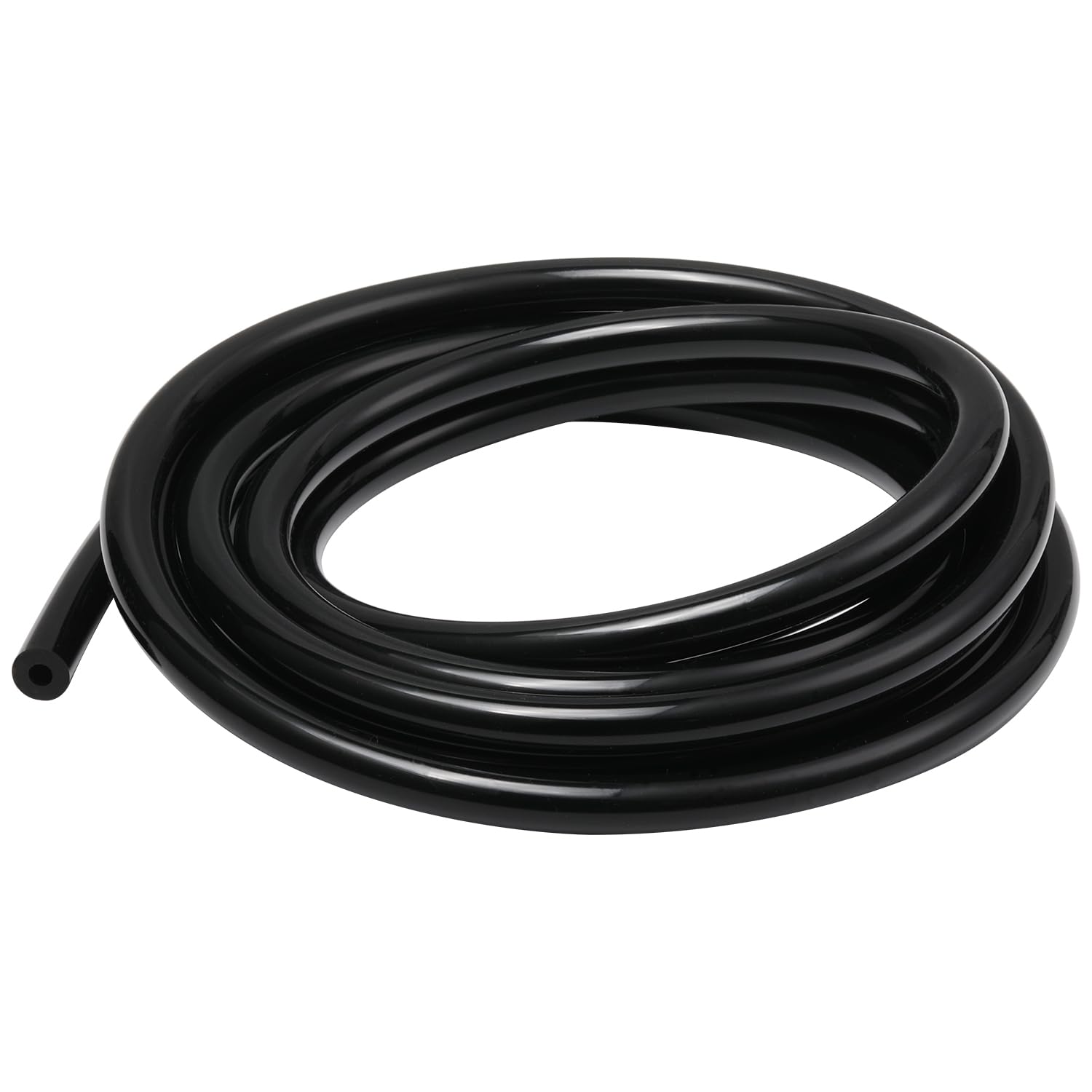 Podavelle 15/32'' 12mm ID Silicone Vacuum Hose Line Tubing 10FT Black 130 PSI Maximum Pressure