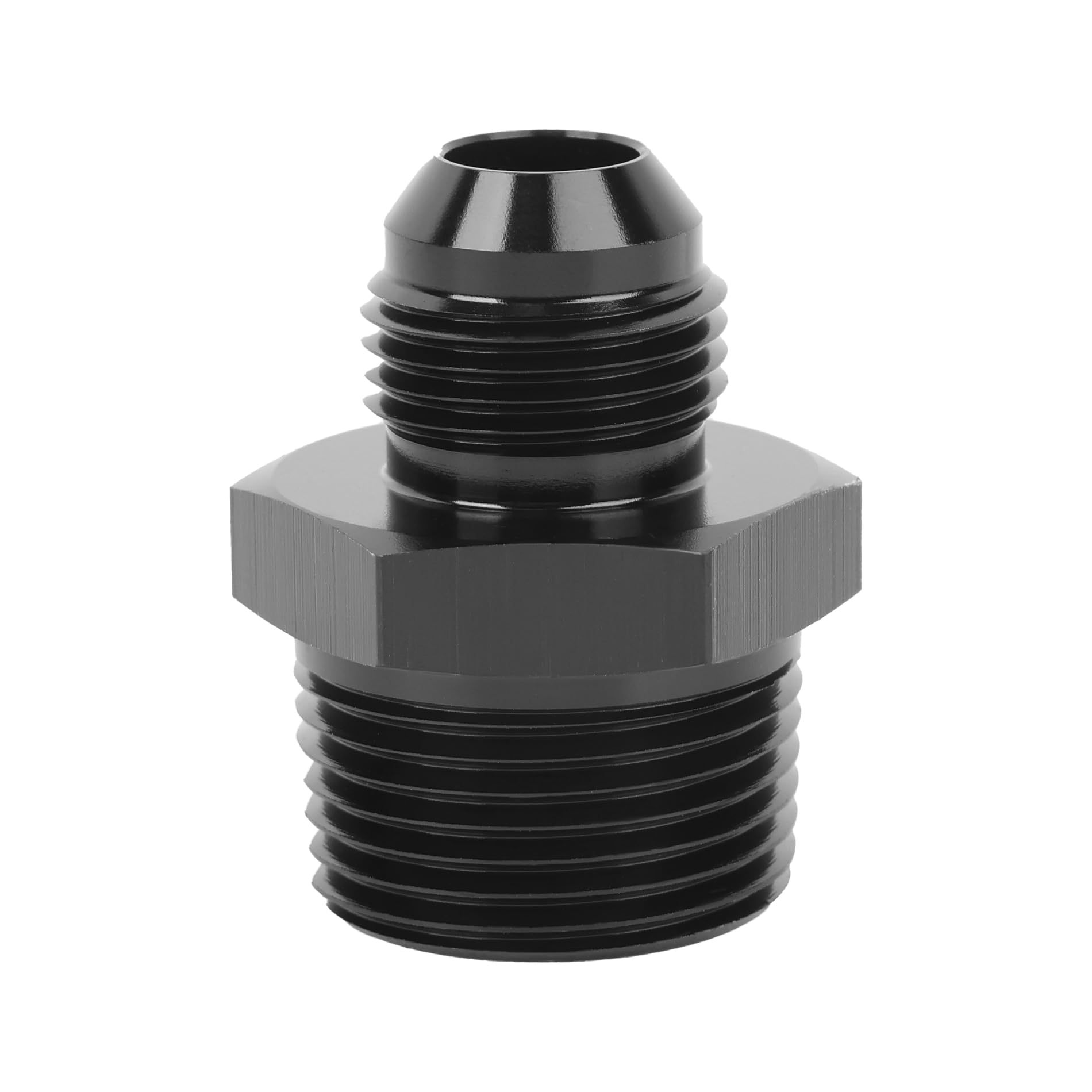 Evil Energy 8An Male Flare To 3/4'' Npt Fitting Adapter Straight Aluminum Black