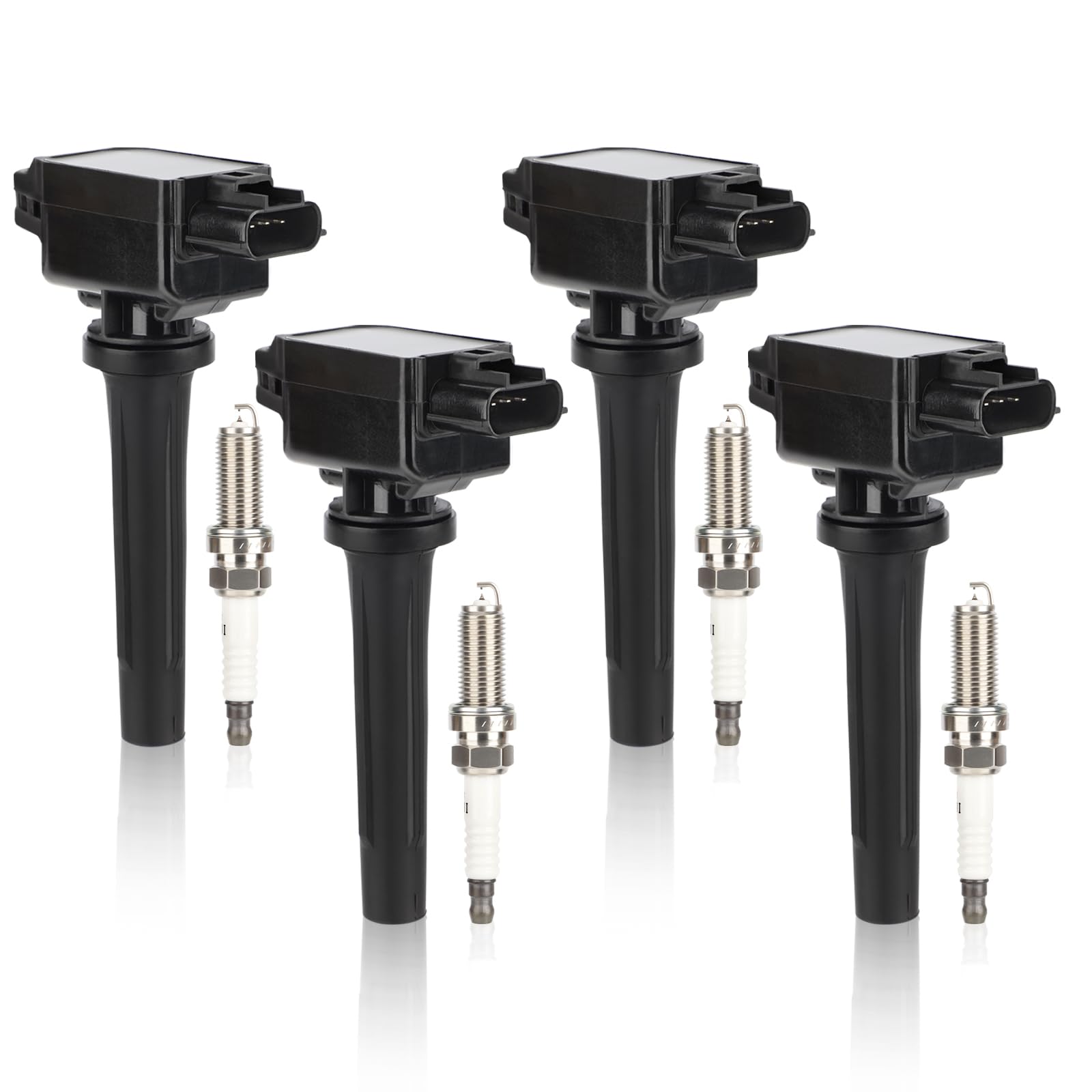 Uf656 Ignition Coil & 93501 Double Iridium Spark Plug For 12-20 Mazda 3/14-20 Mazda 6/16-19 Cx-3/13-18 Cx-5/16-18 Mx-5 Miata 2.0