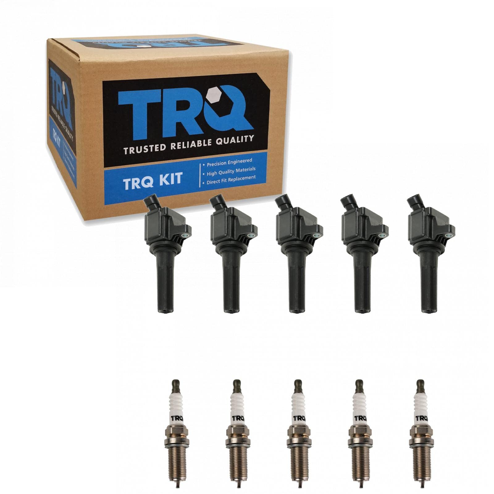 Trq Ignition Kit Ignition Coil Spark Plugs Compatible With 2007-2012 Chevrolet Colorado Gmc Canyon 2007-2010 Hummer H3 2009-2010