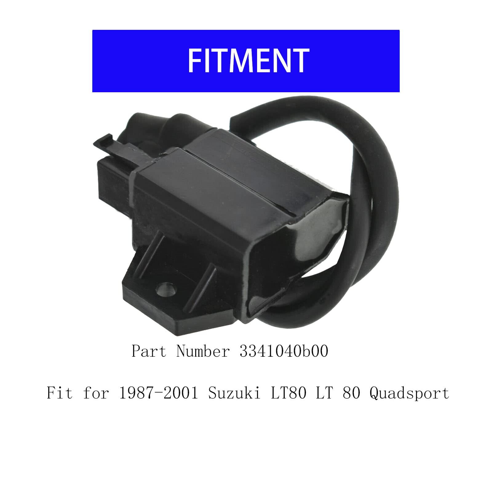 Cdi Unit Ignition Coil Assembly 33410-40B00 Replacement For 1987-2001 Suzuki Lt80 Lt 80 Quadsport 3341040B00