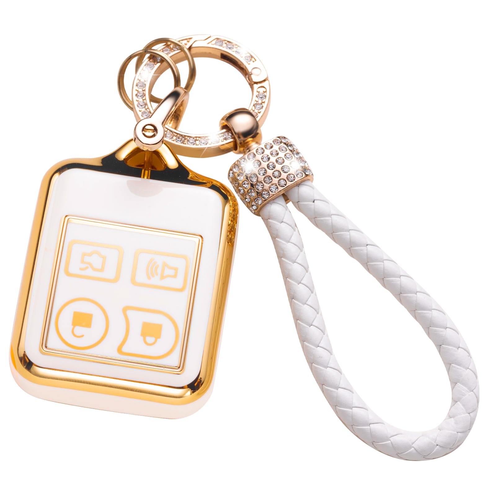 Gematay For Ford Key Fob Cover, Key Case Shell Compatible With Ford Mustang Edge Escape Expedition Explorer Escort Focus Fusion