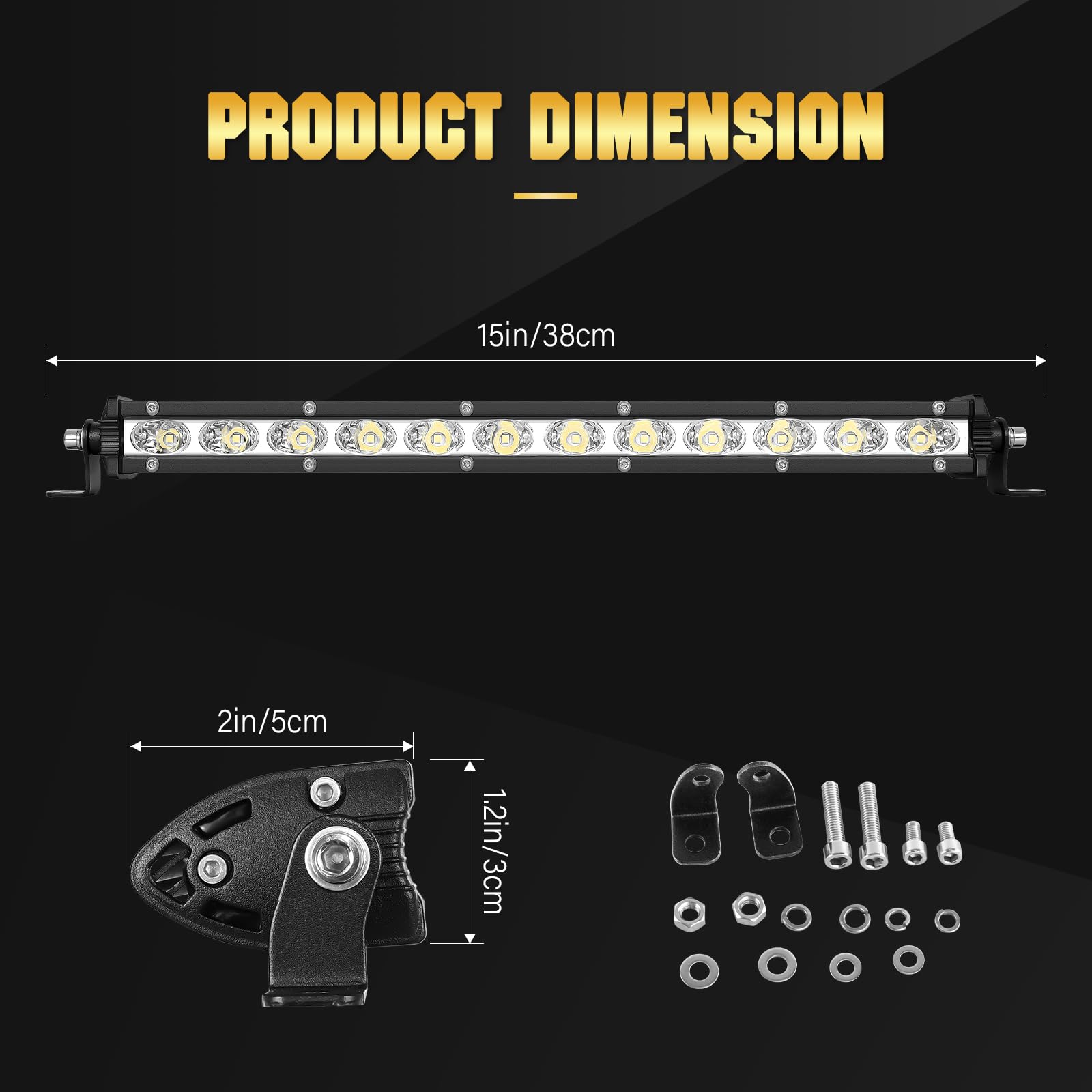 Skyworld 13 Inch 60W Single Row Led Light Bar Low Profile Ultra Thin Slim Mini Spot Off Road Driving Lights Led Fog Lights Boat