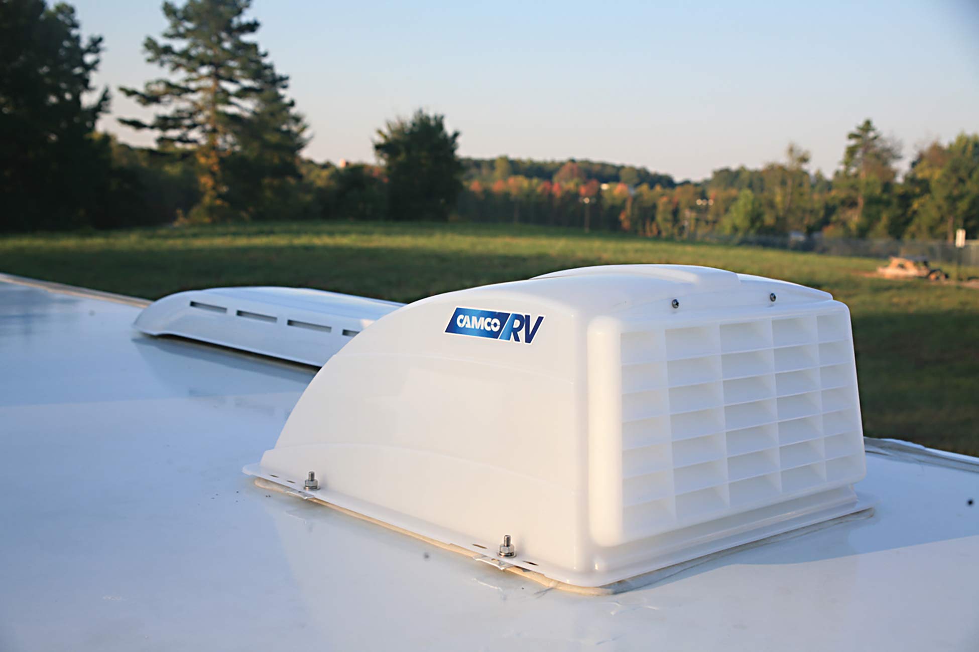 Camco Rv Roof Vent Cover | Designed To Allow Fresh Air Ventilation And Light Into The Rv | White (21014)