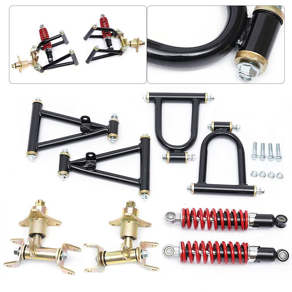 Front Suspension Swingarm Assembly, Diy Parts For Buggy Electric Atv Go Kart Bike (Us Stock)