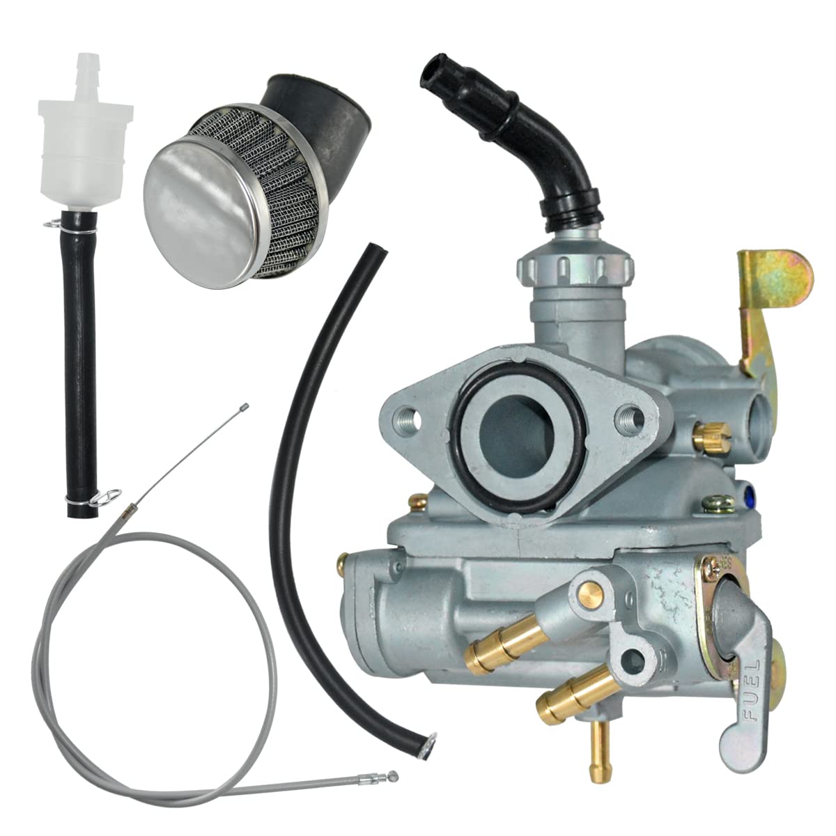 New Carburetor Fits for Honda CT70 CT70H CT 70 K0 K1 K2 K3 Trail Bike 1969-1977 with Throttle Cable Air Filter