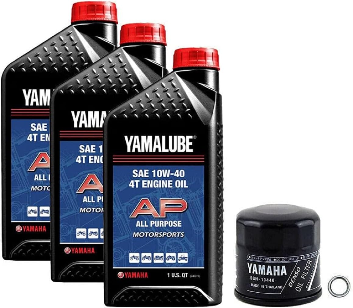 Yamalube Oil Change Kit 10W-40 for Yamaha 2019-2021 Yamaha Grizzly/Kodiak 700 ATV