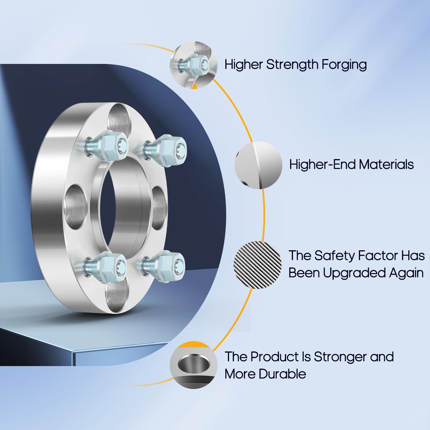 Ocpty 2Pcs 1 Inch (25Mm) Wheel Spacers 5 Lug 5X4.75 To 5X4.75 (5X120.65) With 12X1.5 Studs Fits For Corvette Wheel Spacers For C